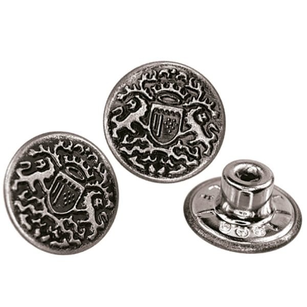 3 botões de metal fixo eberle