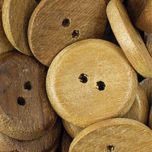 Botão de madeira cor cerejeira