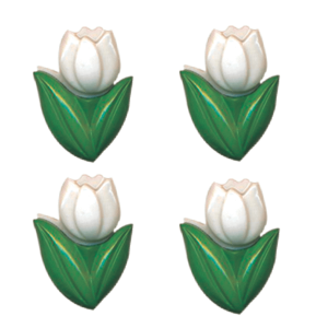 Botão Tulipa 25 Branca