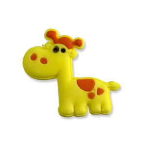 aplique de silicone girafa