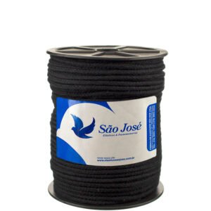 Cordão Trançado São José 3mm Preto