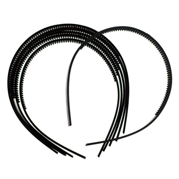 Tiara Plastica Dente Preto