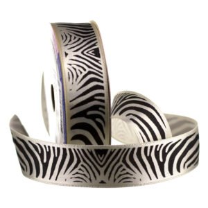 Fita Cetim Estampado ECF 005R Zebra