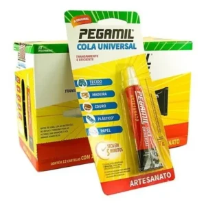 cola universal pegamil 17g caixa com 12 unidades